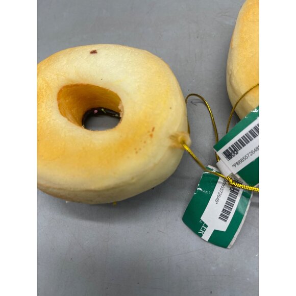 Kurt Adler sweet scoops chocolate 1 sprinkle donut ornaments set of 2 READ NEW - Picture 4 of 7